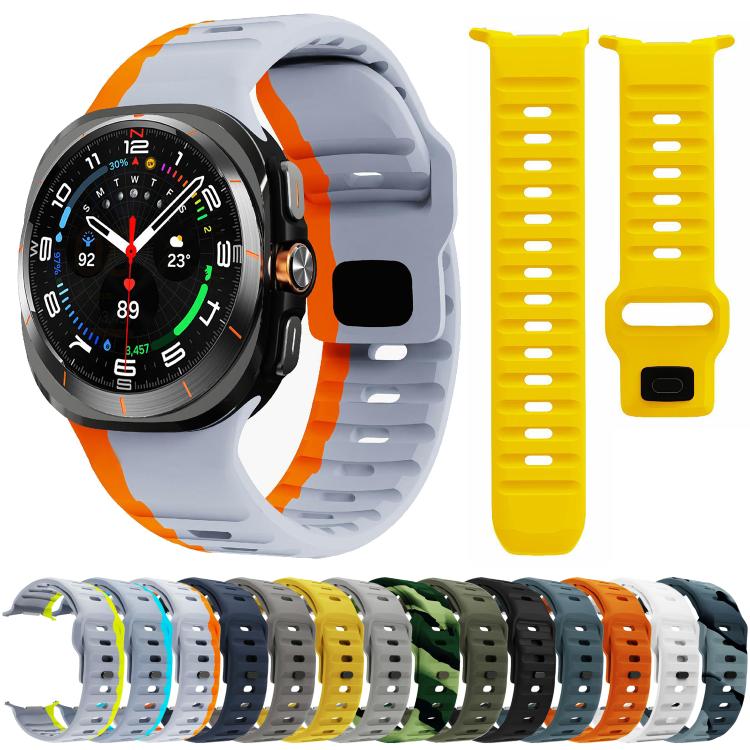 For Samsung Galaxy Watch Ultra 47mm / Ultra 2025 Kalebol Wave Reverse Buckle Silicone Strap(White) - free shipping - PMC TechLife - Order now!