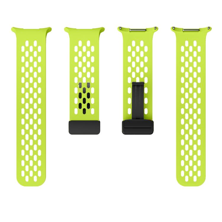 For Samsung Galaxy Watch Ultra 47mm / Ultra 2025 Kalebol Mesh Magnetic Silicone Watch Strap(Fluorescent Green) - free shipping - PMC TechLife - Order now!