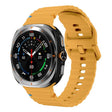 For Samsung Galaxy Watch Ultra 47mm / Ultra 2025 Kalebol Wave Stitching Silicone Strap(Yellow) - free shipping - PMC TechLife - Order now!