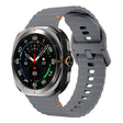 For Samsung Galaxy Watch Ultra 47mm / Ultra 2025 Kalebol Wave Stitching Silicone Strap(Space Grey) - free shipping - PMC TechLife - Order now!