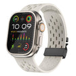 For Apple Watch 46mm / 49mm / 45mm / 44mm Kalebol Mesh Umbrella Buckle Silicone Watch Strap(Starlight) - free shipping - PMC TechLife - Order now!