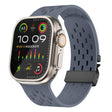 For Apple Watch 42mm / 41mm / 40mm / 38mm Kalebol Mesh Umbrella Buckle Silicone Watch Strap(Blue Grey) - Watch Bands by Kalebol | Online Shopping South Africa | PMC TechLife | Buy Now Pay Later Mobicred
