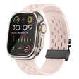 For Apple Watch 42mm / 41mm / 40mm / 38mm Kalebol Mesh Umbrella Buckle Silicone Watch Strap(Sand Pink) - free shipping - PMC TechLife - Order now!