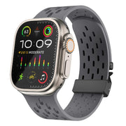 For Apple Watch 42mm / 41mm / 40mm / 38mm Kalebol Mesh Umbrella Buckle Silicone Watch Strap(Space Grey)