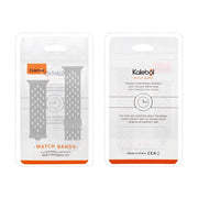 For Apple Watch 42mm / 41mm / 40mm / 38mm Kalebol Mesh Umbrella Buckle Silicone Watch Strap(Blue Grey)