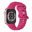 For Apple Watch 46mm / 49mm / 45mm / 44mm Embossed 3D Rose Flower Silicone Watch Band(Pink) - Watch Bands by PMc TechLife | Online Shopping South Africa | PMc TechLife | Buy Now Pay Later Mobicred