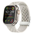 For Apple Watch 42mm / 41mm / 40mm / 38mm Kalebol Mesh Silver Umbrella Buckle Silicone Strap(Starlight) - free shipping - PMC TechLife - Order now!