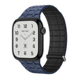 For Apple Watch 46mm / 49mm / 45mm / 44mm Kalebol Magnetic Silicone Watch Strap(Blue Black) - Watch Bands by Kalebol | Online Shopping South Africa | PMC TechLife | Buy Now Pay Later Mobicred