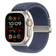 For Apple Watch 46mm / 49mm / 45mm / 44mm Kalebol Wide Umbrella Braided Strap(Dark Blue) - free shipping - PMC TechLife - Order now!