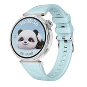Kalebol 18mm Universal Diamond Embossed Silicone Strap(Ice Blue)