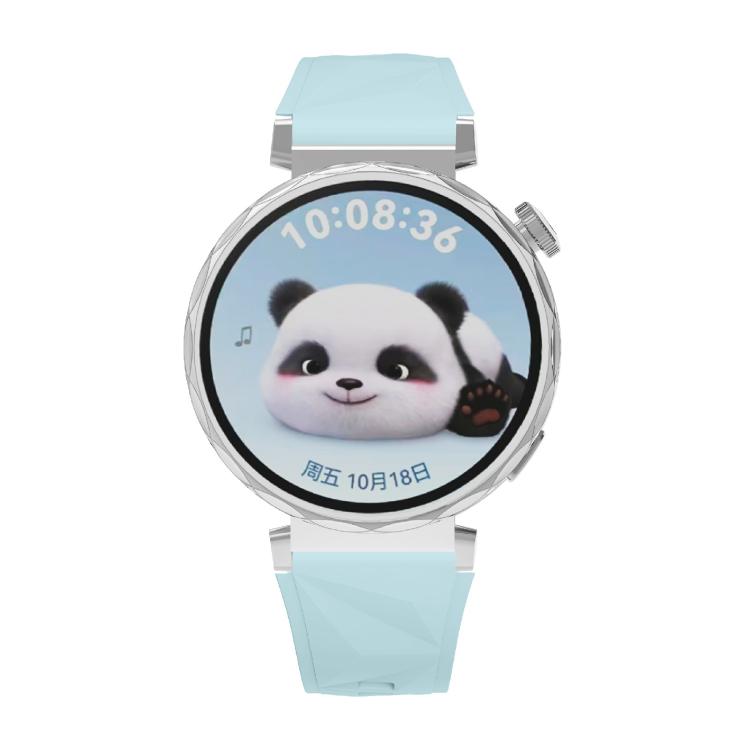 Kalebol 18mm Universal Diamond Embossed Silicone Strap(Ice Blue) - 18mm Bands by Kalebol | Online Shopping South Africa | PMc TechLife | Buy Now Pay Later Mobicred