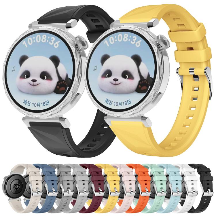 Kalebol 18mm Universal Diamond Embossed Silicone Strap(Topa Blue)