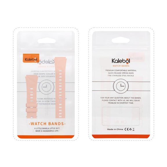 Kalebol 18mm Universal Diamond Embossed Silicone Strap(Ice Blue)