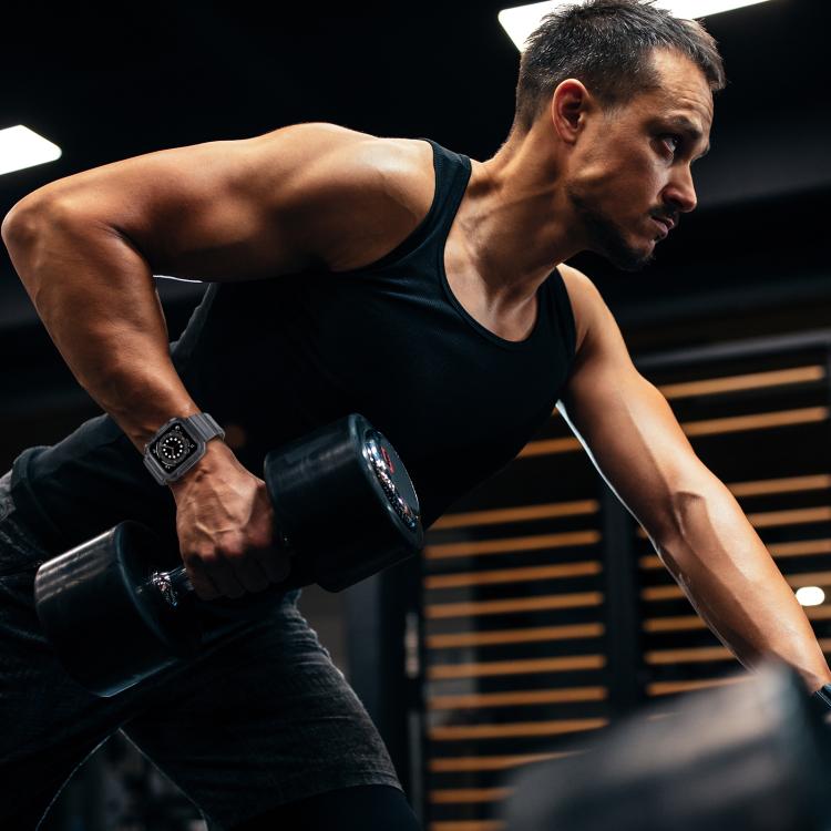 For Apple Watch 42mm / 41mm / 40mm / 38mm VIETAO Carbon Fiber Silicone Strap(Transparent Grey) - free shipping - PMc TechLife - Order now!