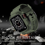 For Apple Watch Ultra 2 / 1 49mm VIETAO Carbon Fiber Silicone Strap(Grass Green)