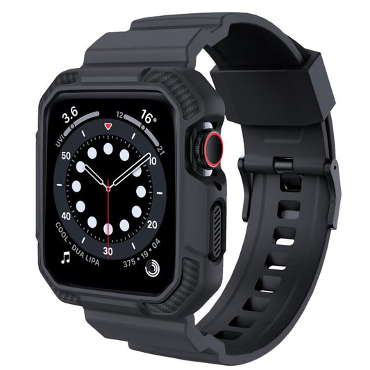 For Apple Watch Ultra 2 / 1 49mm VIETAO Carbon Fiber Silicone Strap(Dark Gray) - free shipping - PMC Jewellery - Order now!
