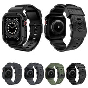 For Apple Watch Ultra 2 / 1 49mm VIETAO Carbon Fiber Silicone Strap(Grass Green)