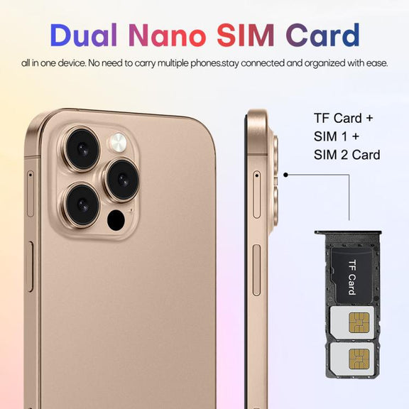 A88 / i16 Pro Max, 2GB+16GB, 6.6 inch Android 8.1 MTK6580A Quad Core, OTG, Network: 3G, Dual SIM, Plug:EU Plug(Titanium Grey)