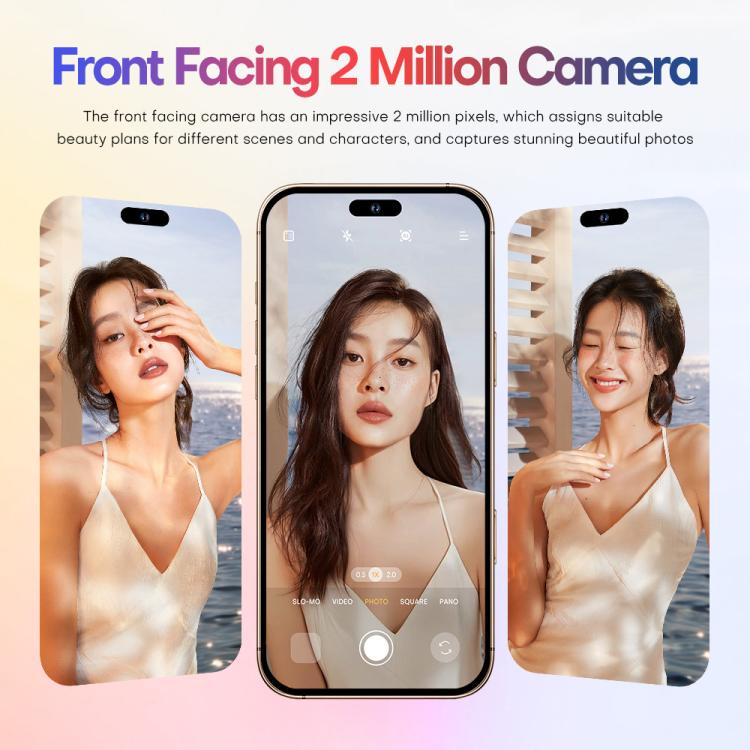 A88 / i16 Pro Max, 2GB+16GB, 6.6 inch Android 8.1 MTK6580A Quad Core, OTG, Network: 3G, Dual SIM, Plug:US Plug(Titanium Black)