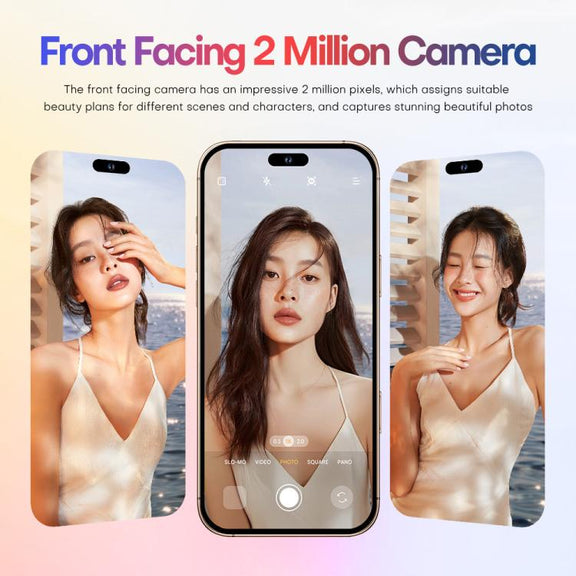 A88 / i16 Pro Max, 2GB+16GB, 6.6 inch Android 8.1 MTK6580A Quad Core, OTG, Network: 3G, Dual SIM, Plug:AU Plug(Titanium White)