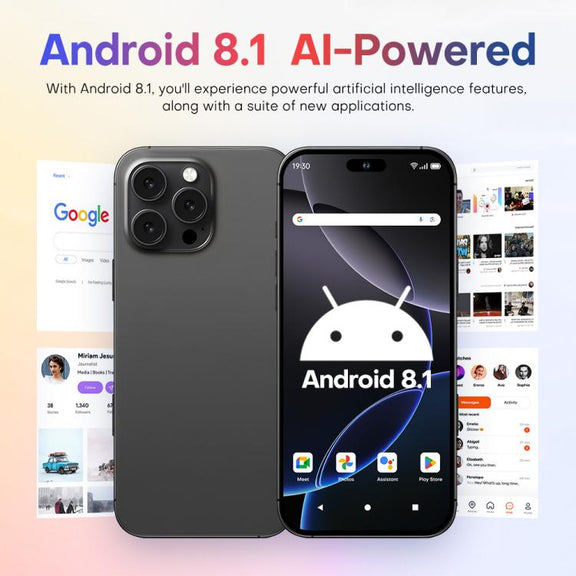 A88 / i16 Pro Max, 2GB+16GB, 6.6 inch Android 8.1 MTK6580A Quad Core, OTG, Network: 3G, Dual SIM, Plug:AU Plug(Titanium White)