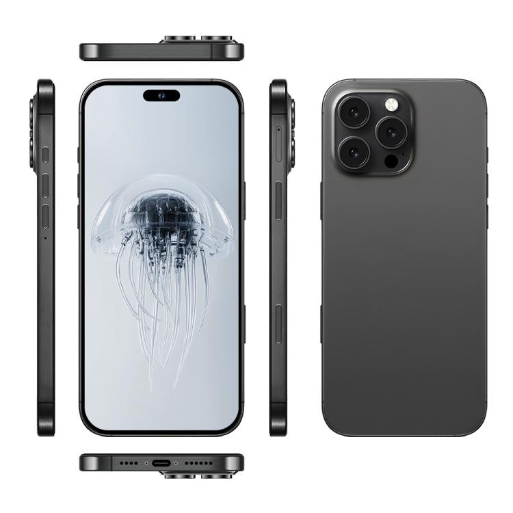 A88A / i16 Pro Max, 6GB+64GB, 6.6 inch Android 12 MTK6762 Helio G25 Octa Core, NFC, OTG, Network: 4G, Dual SIM, Plug:US Plug(Titanium Black) - free shipping - PMc TechLife - Order now!