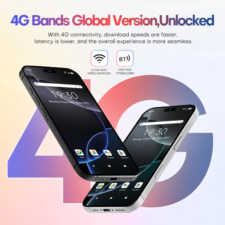 A88A / i16 Pro Max, 6GB+64GB, 6.6 inch Android 12 MTK6762 Helio G25 Octa Core, NFC, OTG, Network: 4G, Dual SIM, Plug:AU Plug(Titanium White) - free shipping - PMc TechLife - Order now!