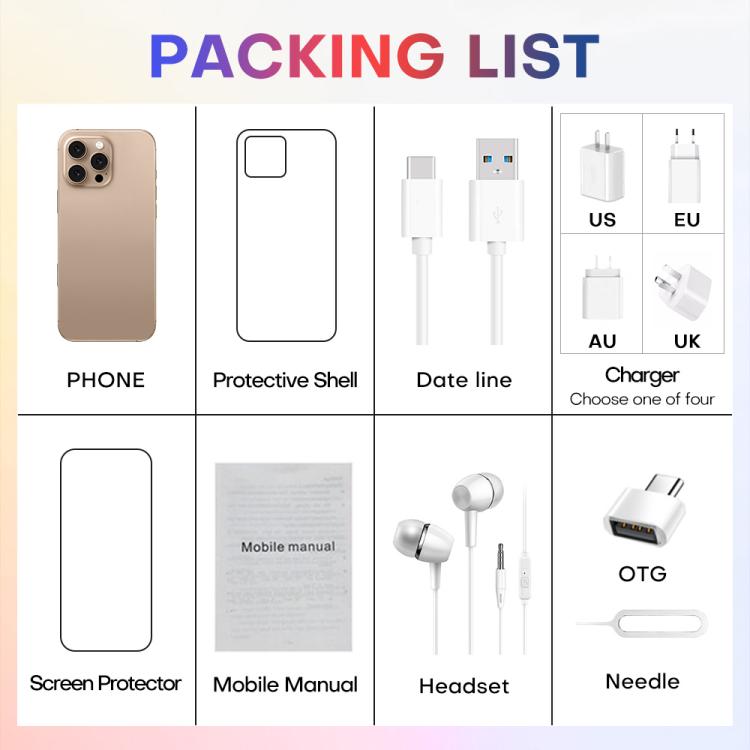 A88A / i16 Pro Max, 6GB+64GB, 6.6 inch Android 12 MTK6762 Helio G25 Octa Core, NFC, OTG, Network: 4G, Dual SIM, Plug:UK Plug(Titanium Grey) - free shipping - PMc TechLife - Order now!