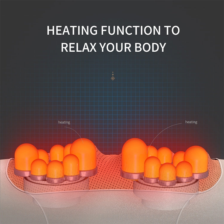 Multifunctional Mini Massage Pillow Neck and Shoulder Cervical Massager, Plug Type:US Plug(Black)