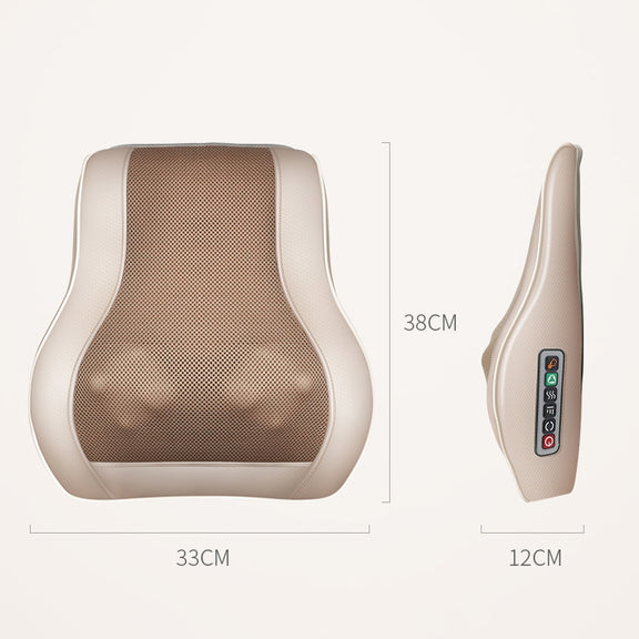 Multifunctional Mini Massage Pillow Neck and Shoulder Cervical Massager, Plug Type:US Plug(Black)
