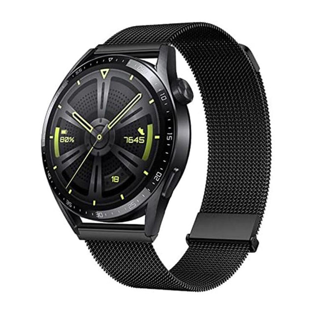 Kalebol 20mm Universal Loop Double Magnetic Buckle Milanese Strap(Black)