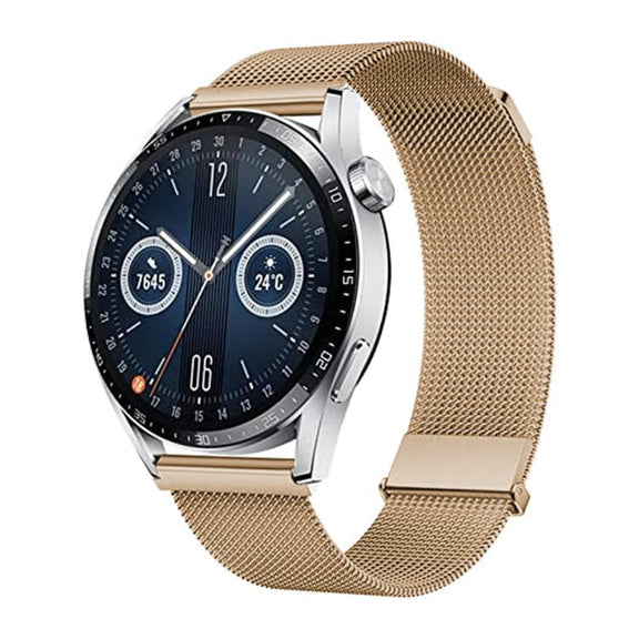 Kalebol 20mm Universal Loop Double Magnetic Buckle Milanese Strap(Rose Gold)
