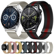 Kalebol 20mm Universal Loop Double Magnetic Buckle Milanese Strap(Silver)