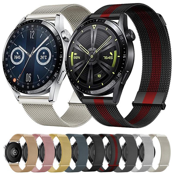 Kalebol 20mm Universal Loop Double Magnetic Buckle Milanese Strap(Grey)