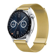 Kalebol 22mm Universal Loop Double Magnetic Buckle Milanese Strap(Gold)