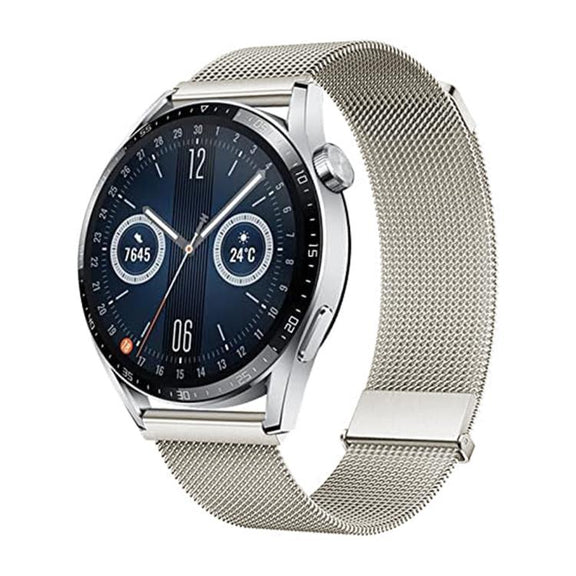 Kalebol 22mm Universal Loop Double Magnetic Buckle Milanese Strap(Starlight)