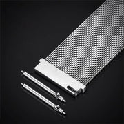 Kalebol 22mm Universal Loop Double Magnetic Buckle Milanese Strap(Black)