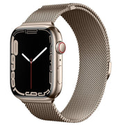 For Apple Watch 42mm / 41mm / 40mm / 38mm Kalebol Semi-circular Milanese Stainless Steel Strap(Vintage Gold)