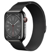 For Apple Watch 42mm / 41mm / 40mm / 38mm Kalebol Semi-circular Milanese Stainless Steel Strap(Black)