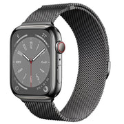 For Apple Watch 42mm / 41mm / 40mm / 38mm Kalebol Semi-circular Milanese Stainless Steel Strap(Gun Color)