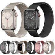 For Apple Watch 46mm / 49mm / 45mm / 44mm Kalebol Semi-circular Milanese Stainless Steel Strap(Black)