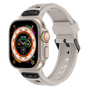 For Apple Watch 46mm / 49mm / 45mm / 44mm Kalebol Honeycomb TPU Black Mesh Strap(Starlight Black Net)