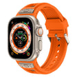 For Apple Watch 46mm / 49mm / 45mm / 44mm Kalebol Honeycomb TPU Titanium Mesh Strap(Orange Titanium Net) - free shipping - PMC TechLife - Order now!