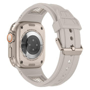 For Apple Watch 46mm / 49mm / 45mm / 44mm Kalebol Honeycomb TPU Titanium Mesh Strap(Starlight Titanium Net)