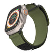 For Apple Watch 46mm / 49mm / 45mm / 44mm Kalebol Simple Two Section Nylon Strap(Army Green) - Watch Bands by Kalebol | Online Shopping South Africa | PMC TechLife | Buy Now Pay Later Mobicred