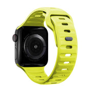 For Apple Watch 42mm / 41mm / 40mm / 38mm Kalebol Sport Silicone Strap(Grass Green)