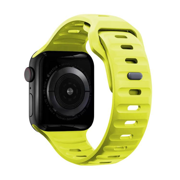 For Apple Watch 42mm / 41mm / 40mm / 38mm Kalebol Sport Silicone Strap(Grass Green)