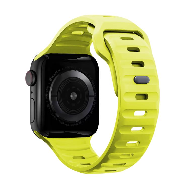 For Apple Watch 42mm / 41mm / 40mm / 38mm Kalebol Sport Silicone Strap(Grass Green)