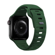 For Apple Watch 42mm / 41mm / 40mm / 38mm Kalebol Sport Silicone Strap(Green)