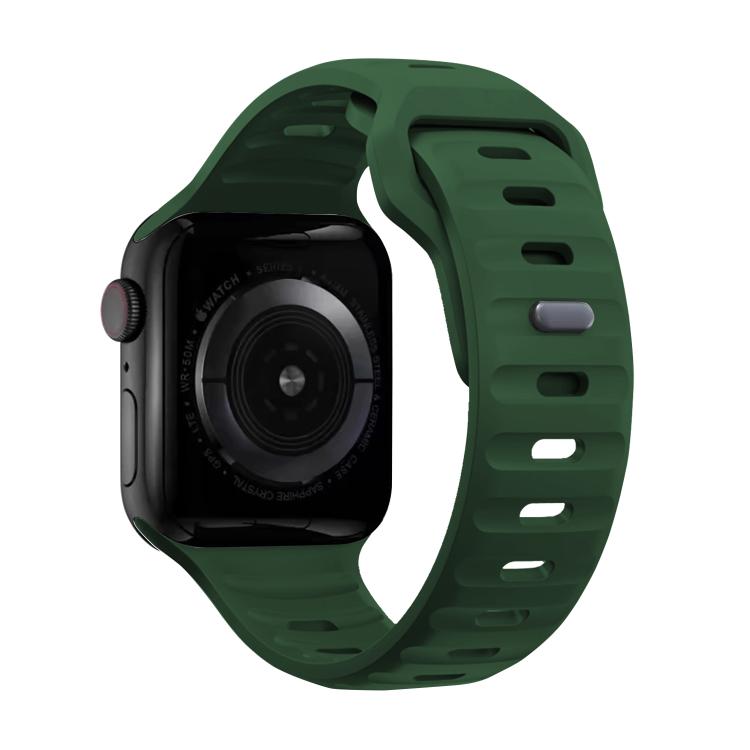 For Apple Watch 42mm / 41mm / 40mm / 38mm Kalebol Sport Silicone Strap(Green)